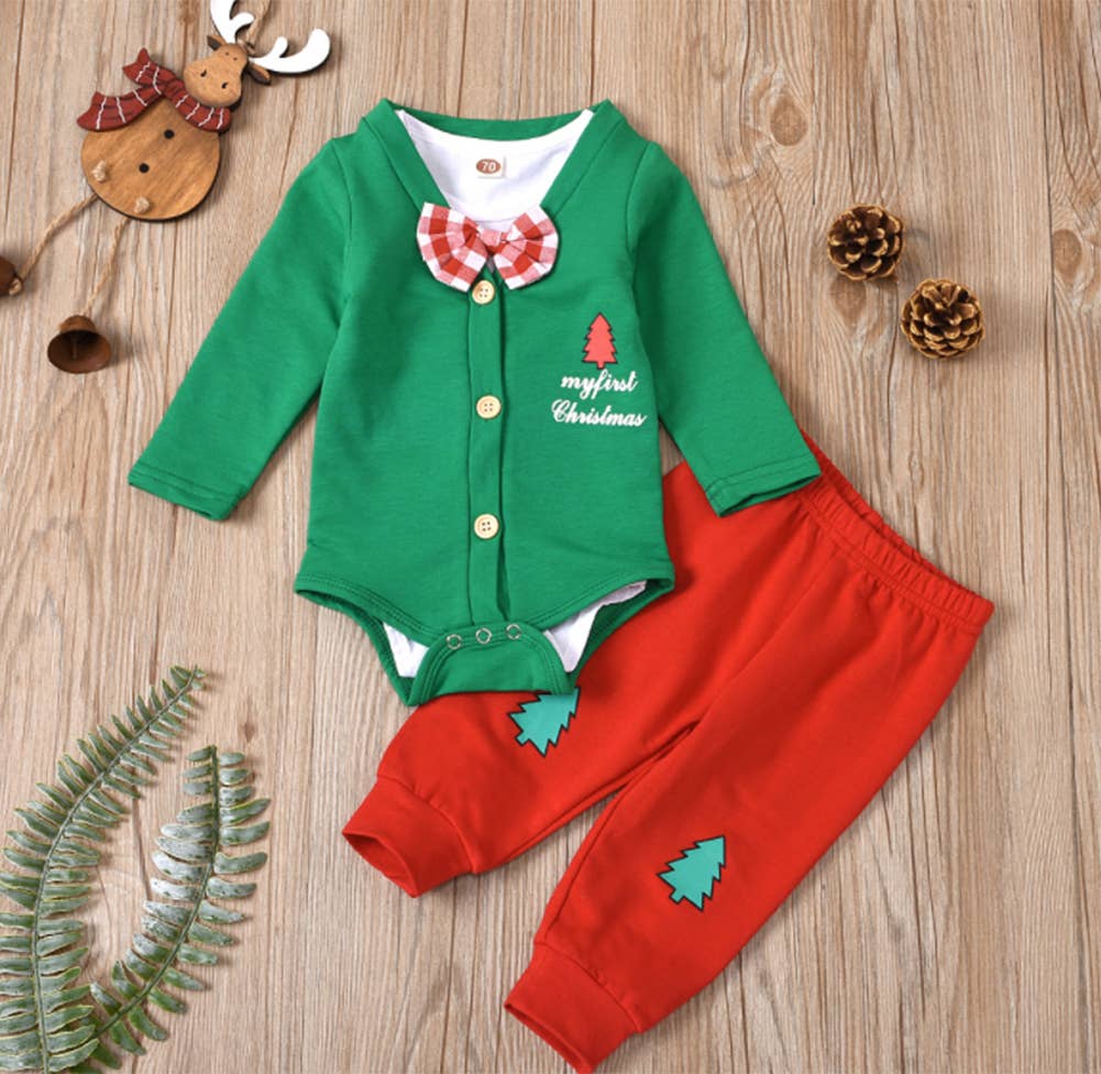 Fennco Styles - My First Christmas 3pcs Baby Outfit