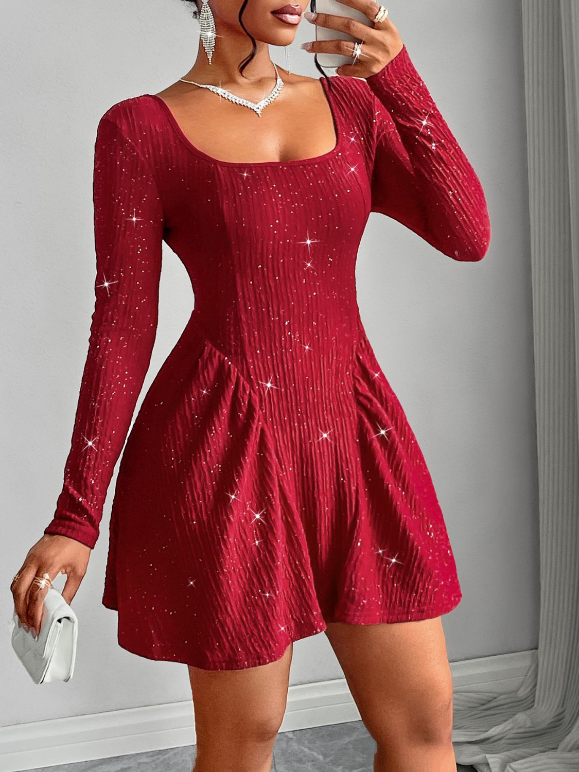 Starlight Elegance Mini Dress