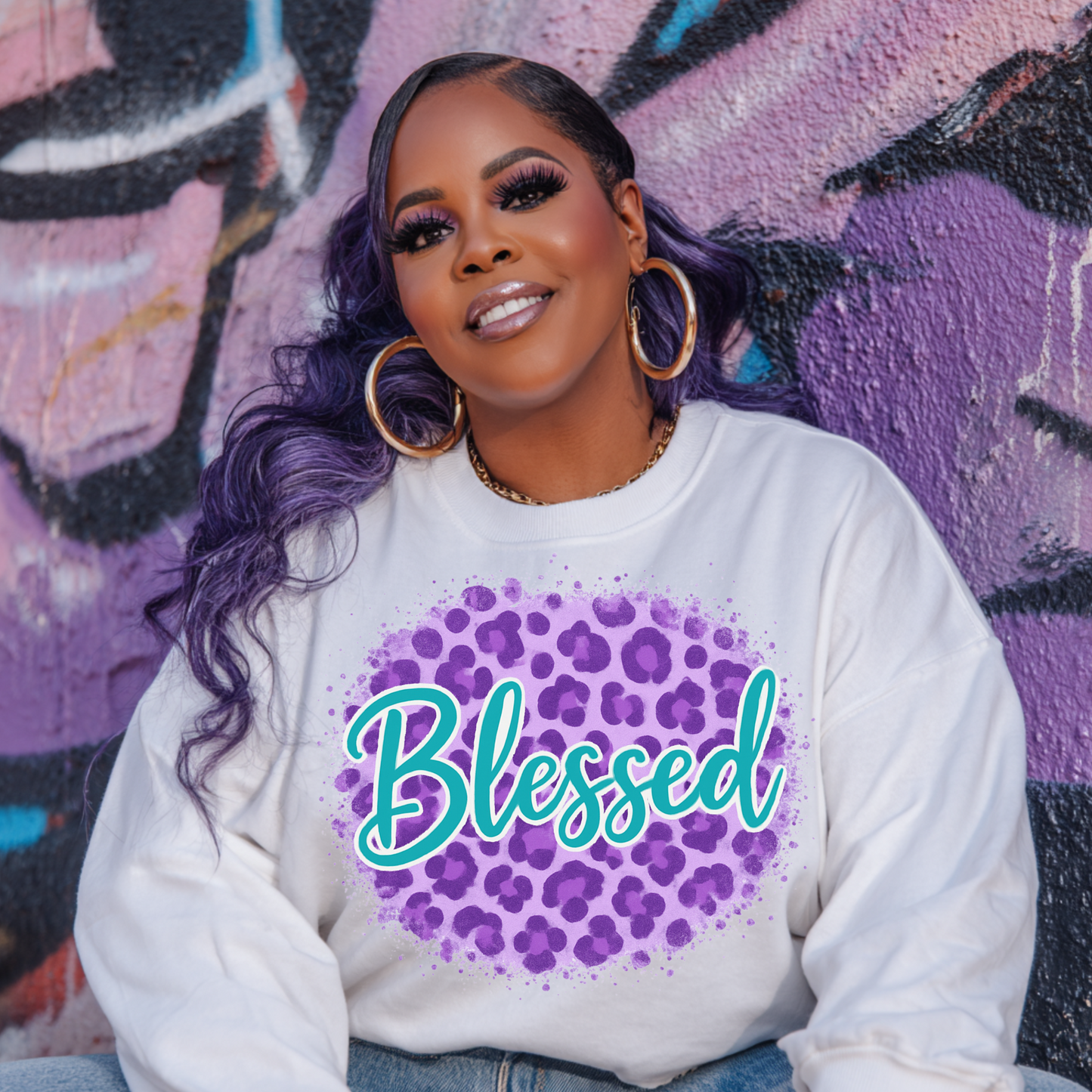 Blessed™ Leopard Grace Sweatshirt