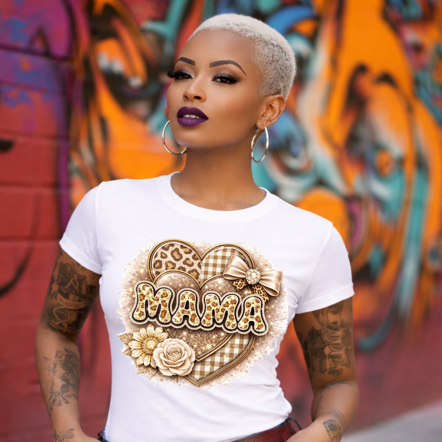 Mama Leopard Print Shirt