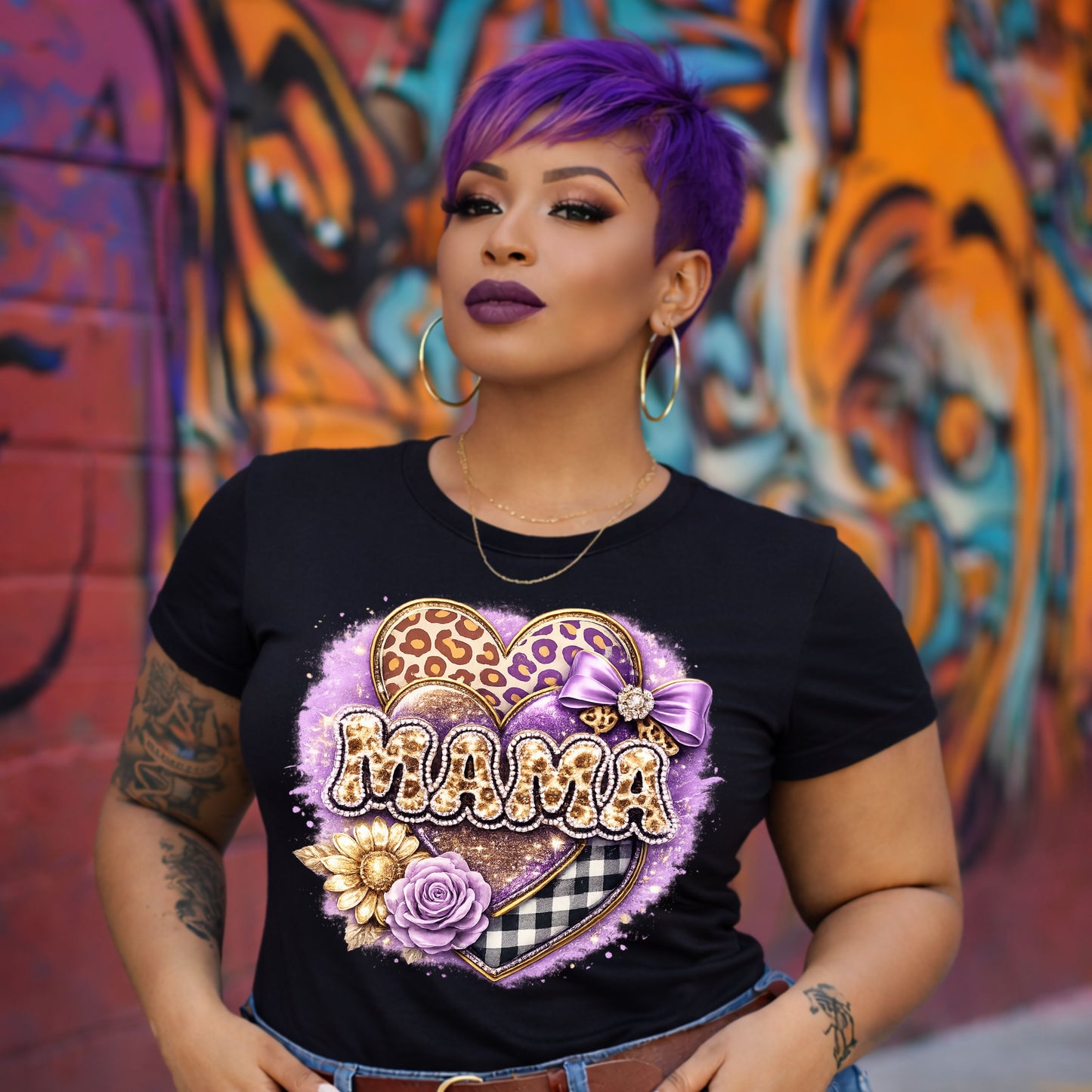 Mama Leopard Print Shirt