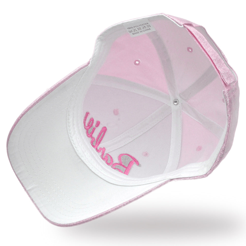 BARBIE EMBROIDERED SPARKLING BASEBALL CAP