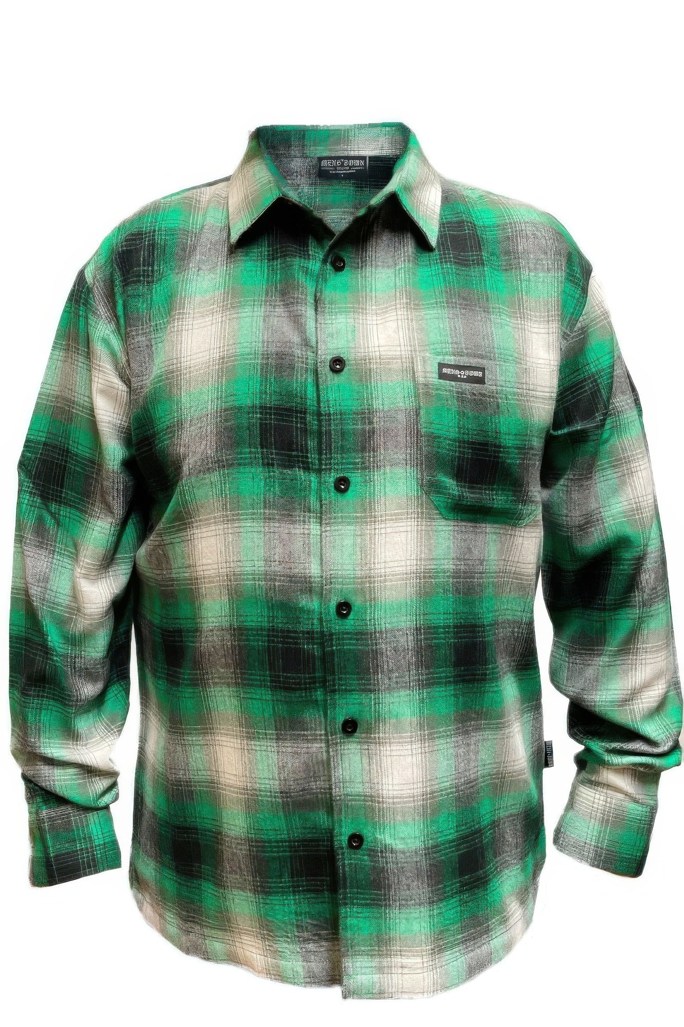 Mens Plaid Long Sleeve Flannel