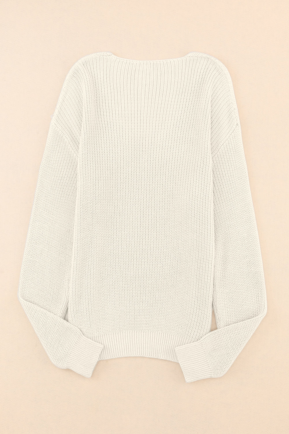 V-Neck Drop Shoulder Sweater