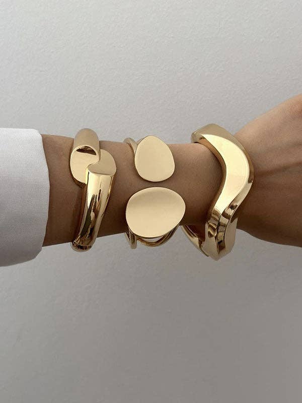 UZ Wholesale Store - Geometric Hollow Solid Color Bracelet Accessories
