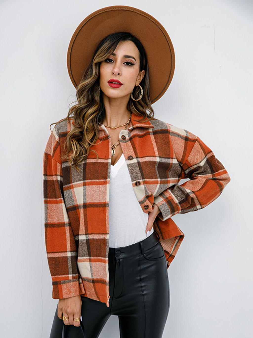 Autumn Glow Plaid Jacket