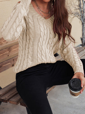 Charm Cable Knit Sweater