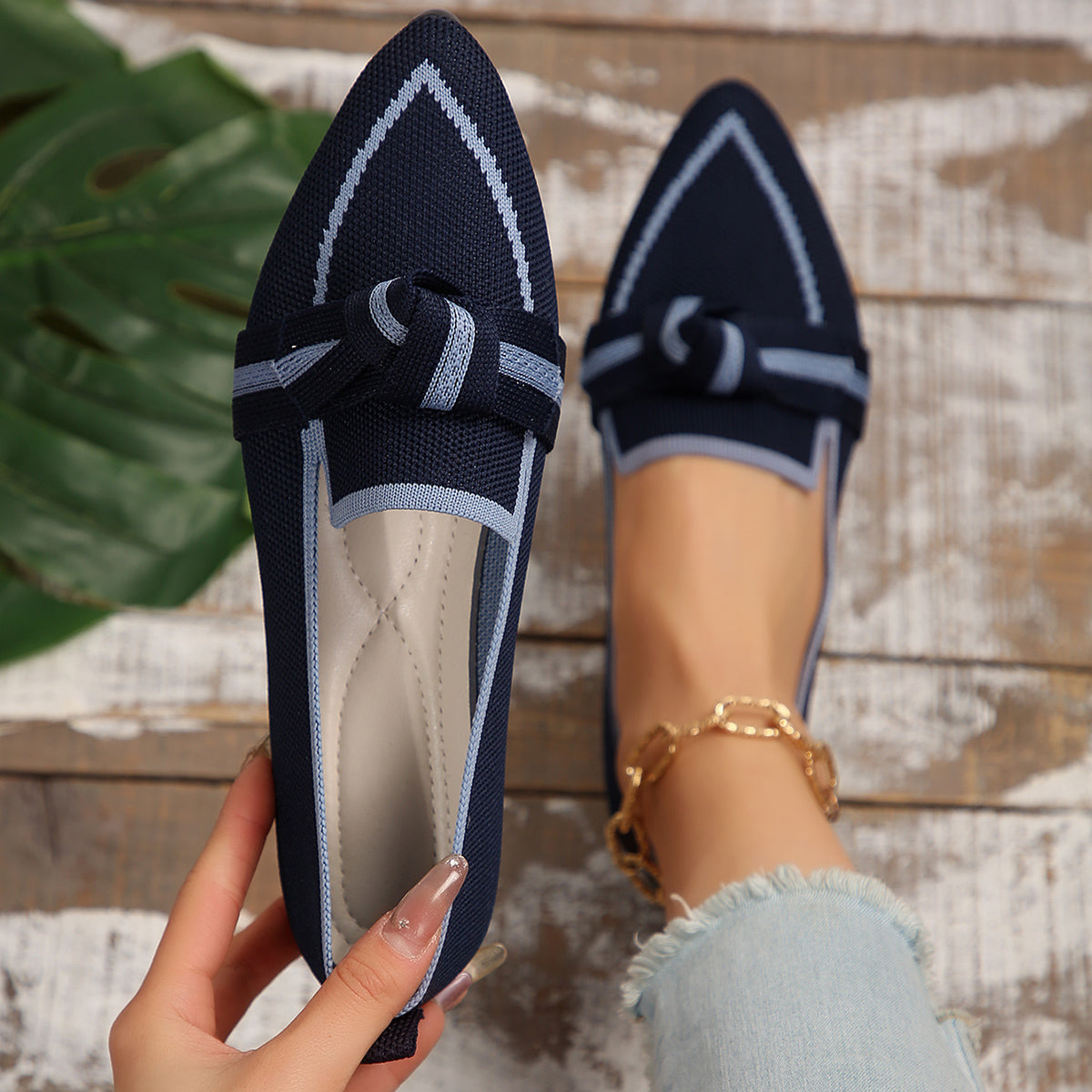 Azure Knot Comfort Loafers