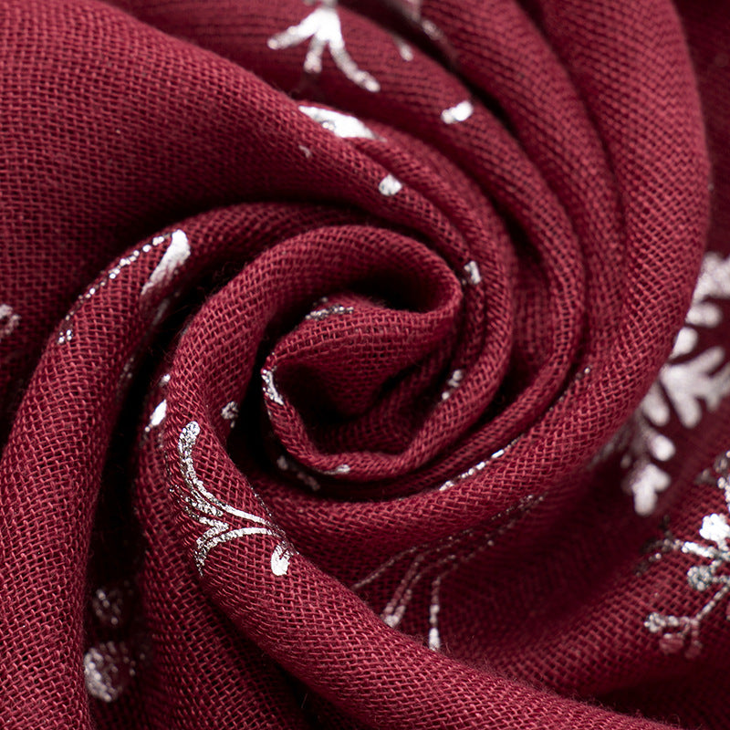 Snowfall Christmas Polyester Scarf