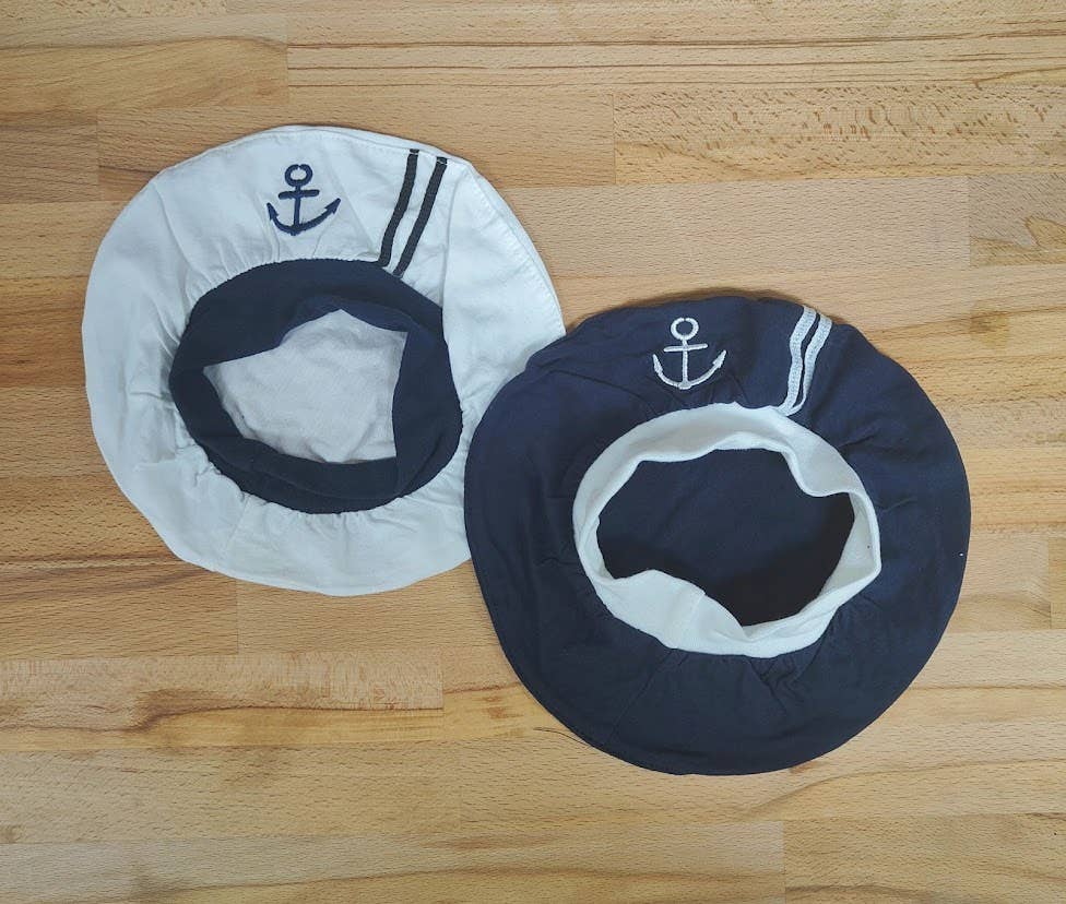 Fennco Styles - Embroidered Anchor Nautical Sailor Cotton Baby Hat