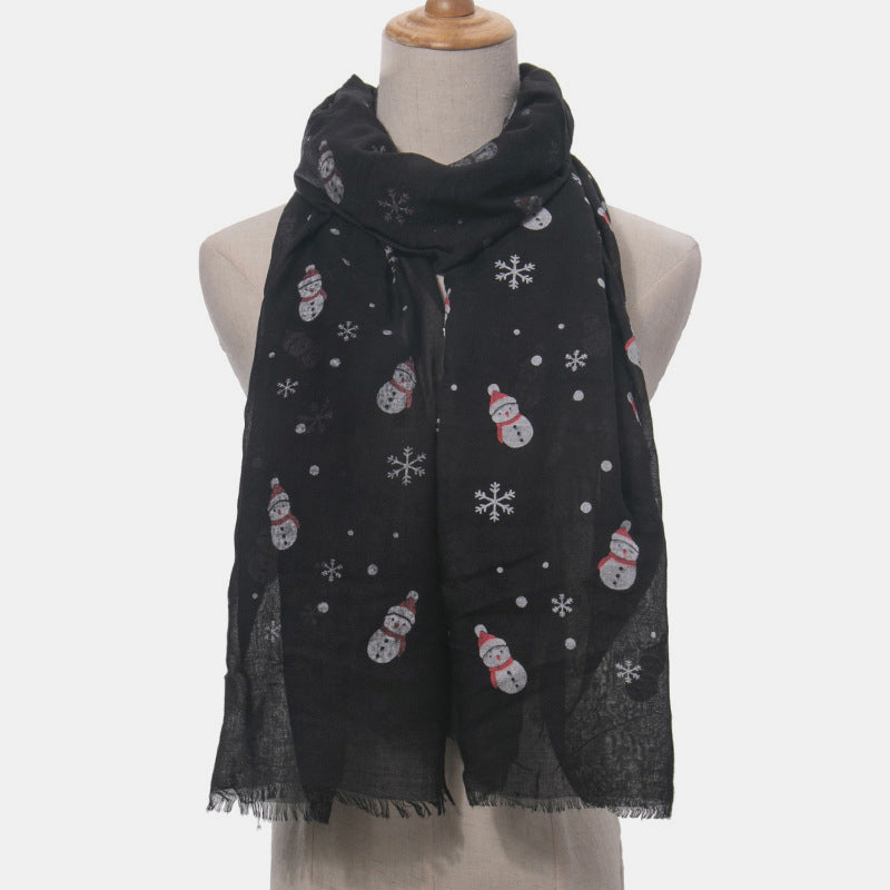 Snowy Cheer Holiday Scarf