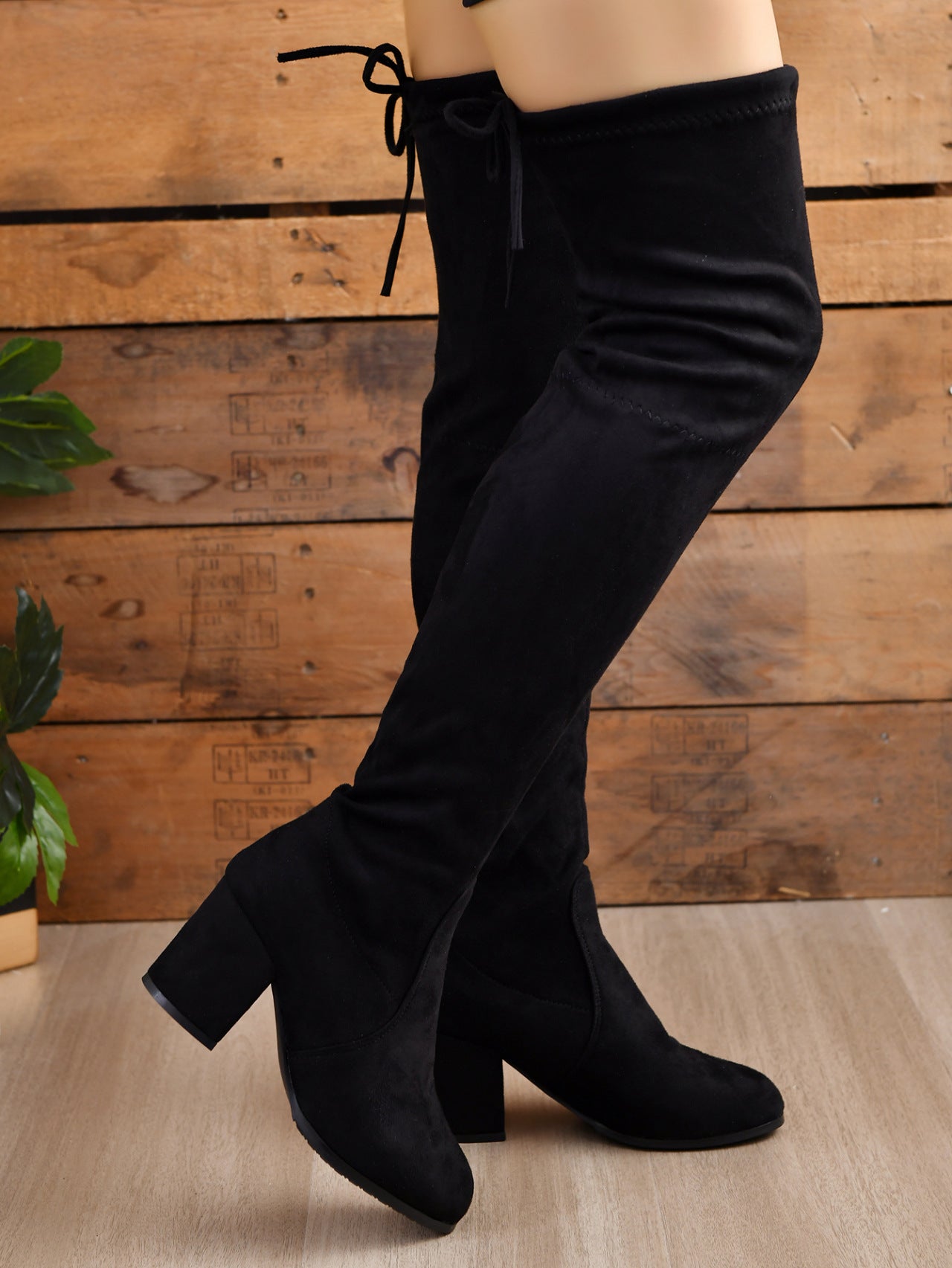 VelvetStride Over-the-Knee Boots