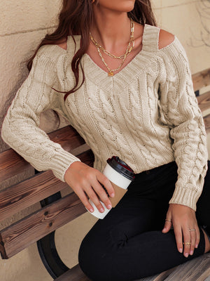 Charm Cable Knit Sweater