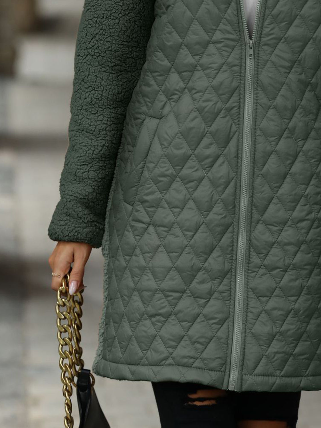 Cozy Quilted Hooded Coat