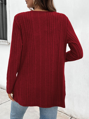 Comfort Ribbed Cardigan