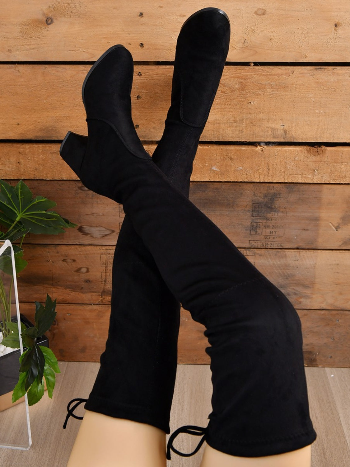 VelvetStride Over-the-Knee Boots