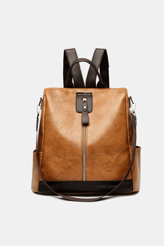 Urban Luxe Convertible Leather Backpack Bag