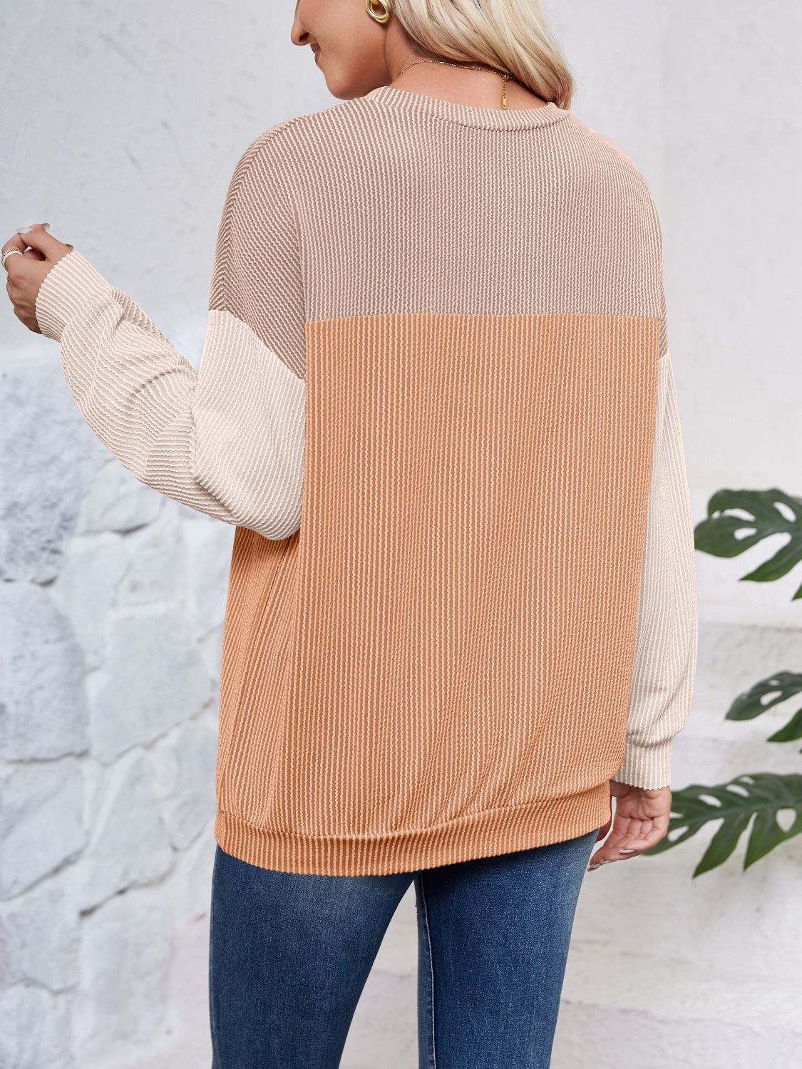 Colorblock Pullover Sweater