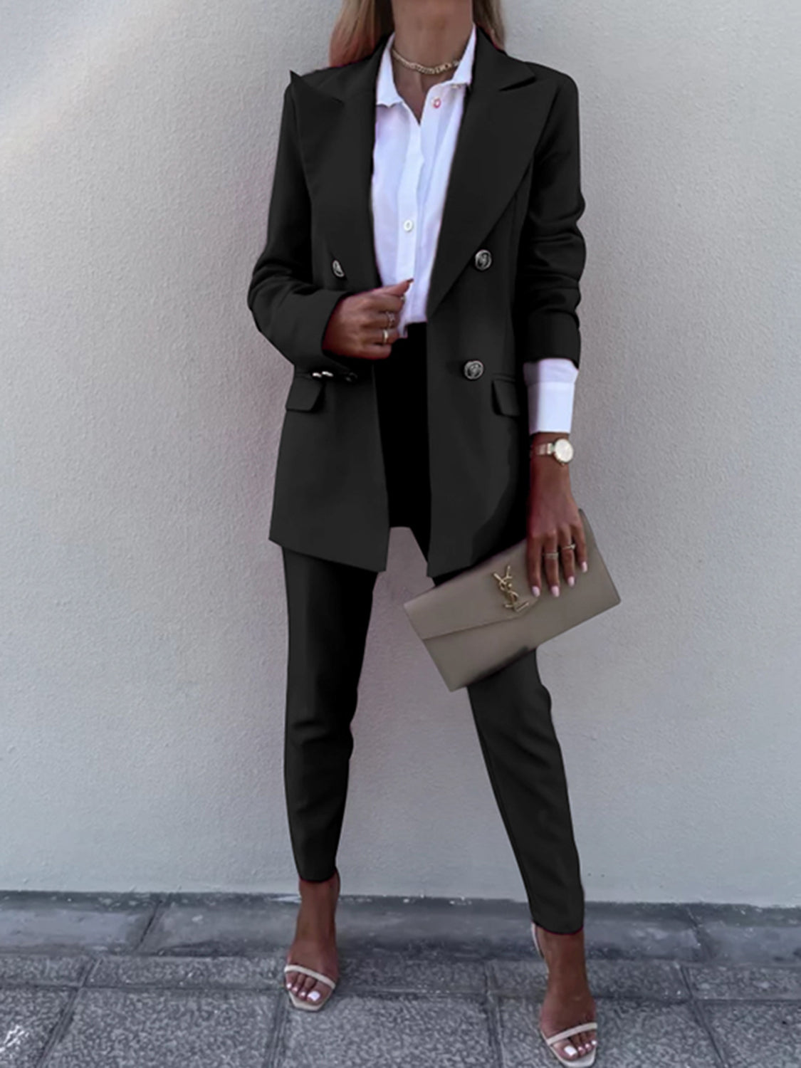 Executive Chic Two-Piece Suit Set