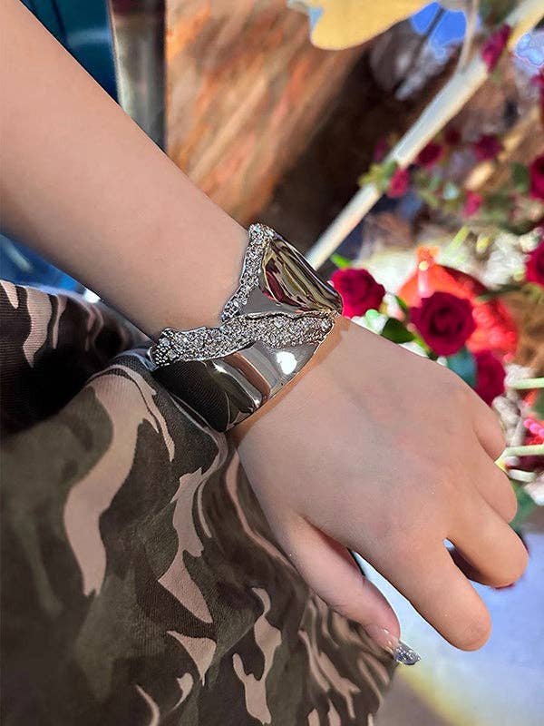 UZ Wholesale Store - Normcore Geometric Rhine Stones Bracelet Accessories