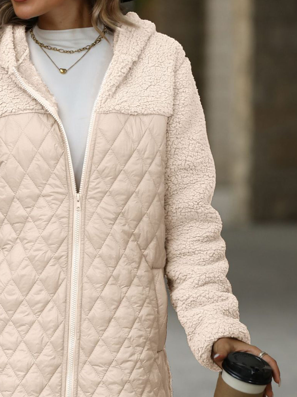 Cozy Quilted Hooded Coat