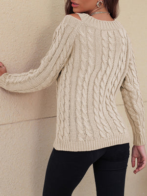 Charm Cable Knit Sweater