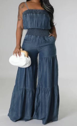 Sophisticated Style Denim Jumpsuit