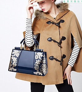 Amazing Quality Patent / Embroidery Glossy Satchel