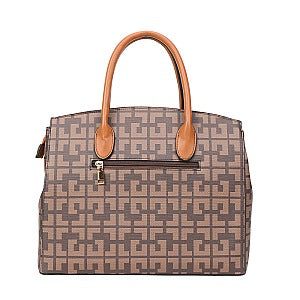 2-in-1 Monogram Padlock Satchel Set