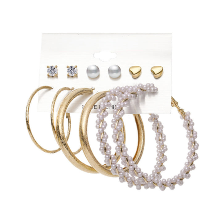 COMBINATION RETRO EARRING SET