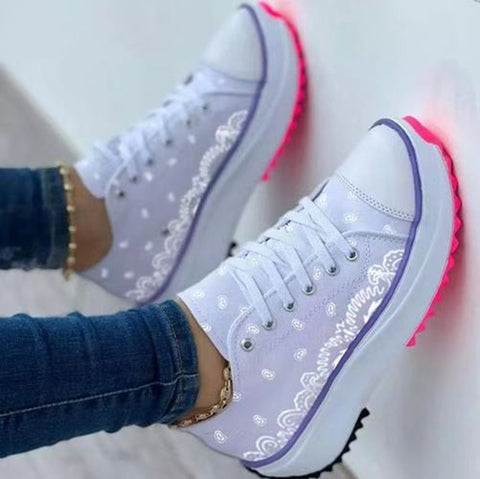 Lace Up Platform Sneakers