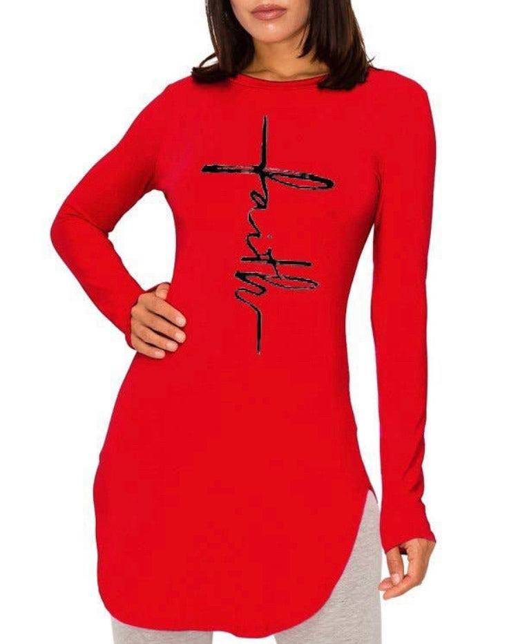 Faith LS Tunic Top