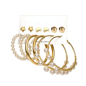 COMBINATION RETRO EARRING SET