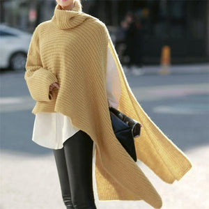 TURTLENECK KNITTED PULLOVER SWEATER