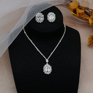 Rhinestone Necklace Set