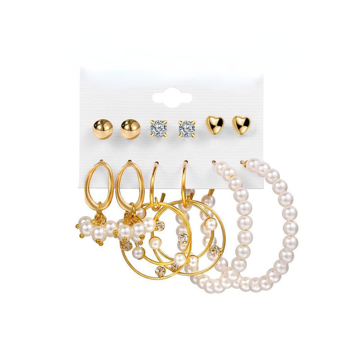 COMBINATION RETRO EARRING SET