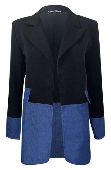 MARINA BLOCK CONTRAST BLAZER