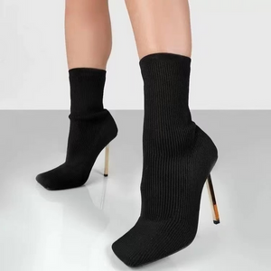 Stiletto Heel Sock Boots