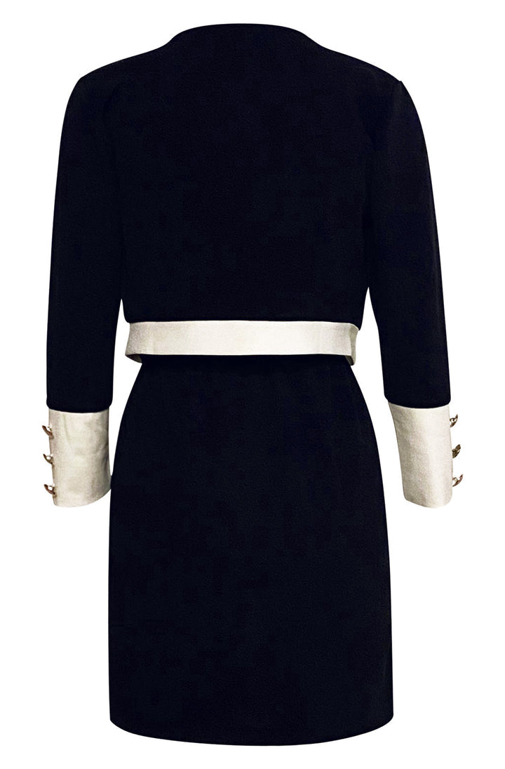 Cropped Jacket Mini Dress - Navy