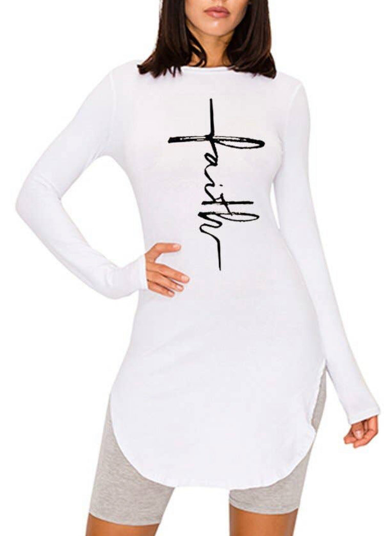 Faith LS Tunic Top