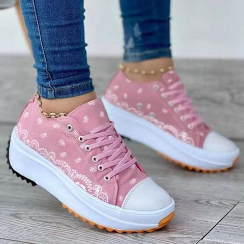 Lace Up Platform Sneakers