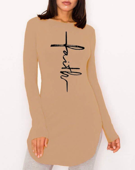 Faith LS Tunic Top