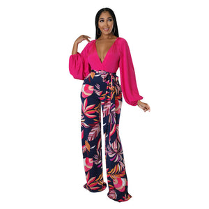 Floral Stretch Jumpsuit