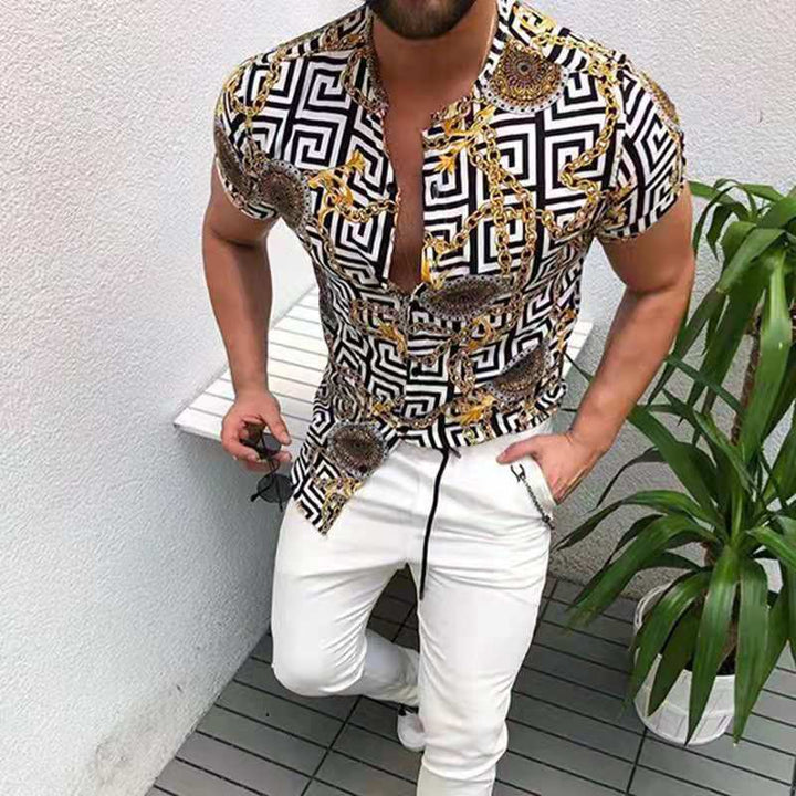 Men's Fashion Short Sleeve Casual Shirt