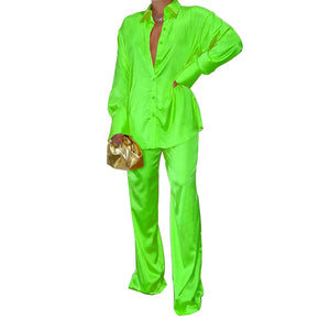 Satin Leisure Suit