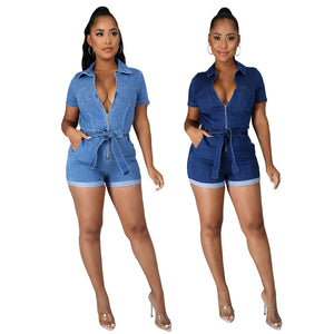 DENIM WOMEN'S WEAR SLIM FIT BODYSUIT