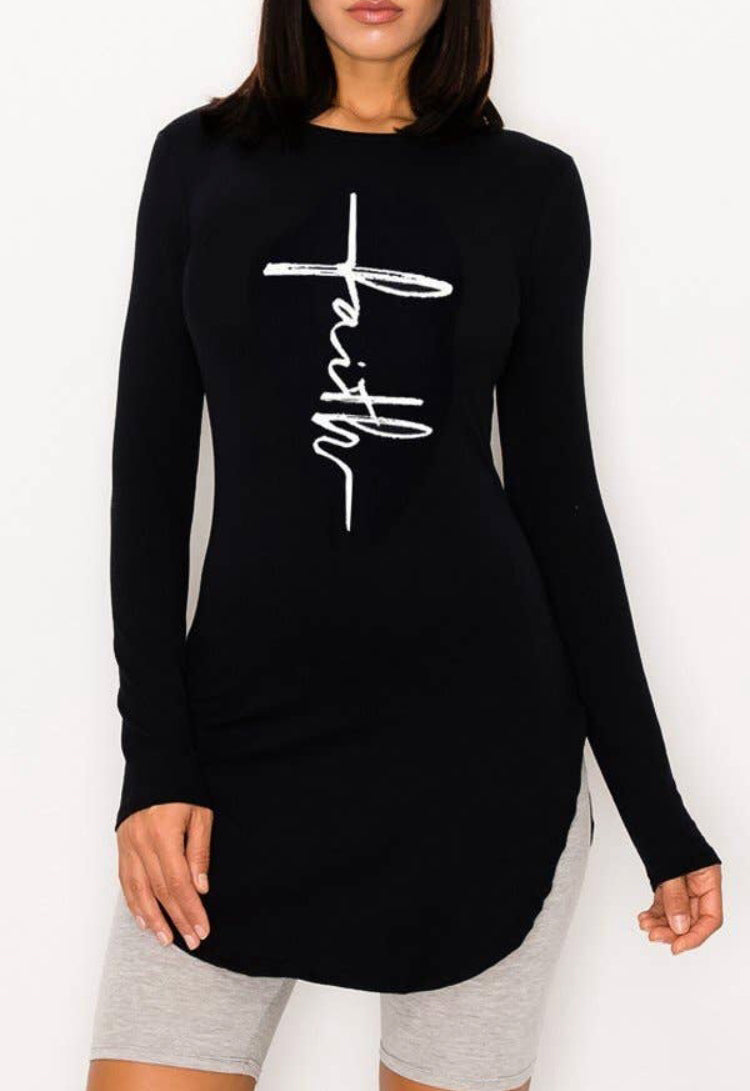 Faith LS Tunic Top