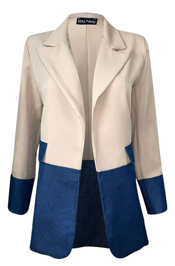 MARINA BLOCK CONTRAST BLAZER