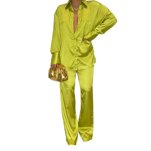 Satin Leisure Suit