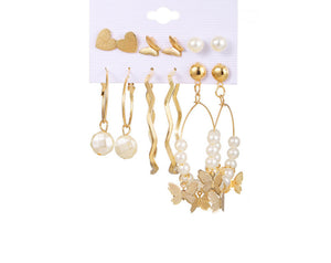 COMBINATION RETRO EARRING SET